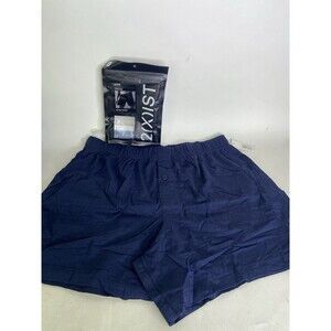 2xist Luxe Dream Knit Boxer Shorts Underwear Navy Blazer Blue Mens Size M